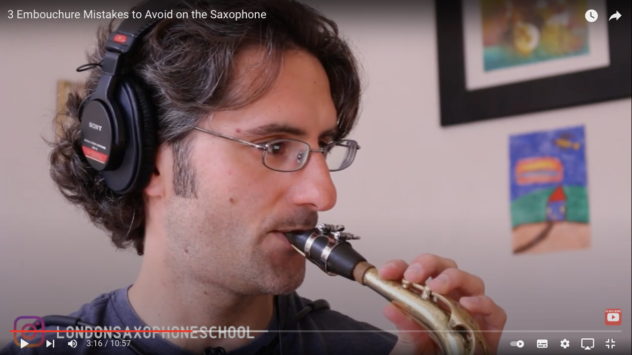 3 SAXOPHONE EMBOUCHURE MISTAKES London Saxophone School